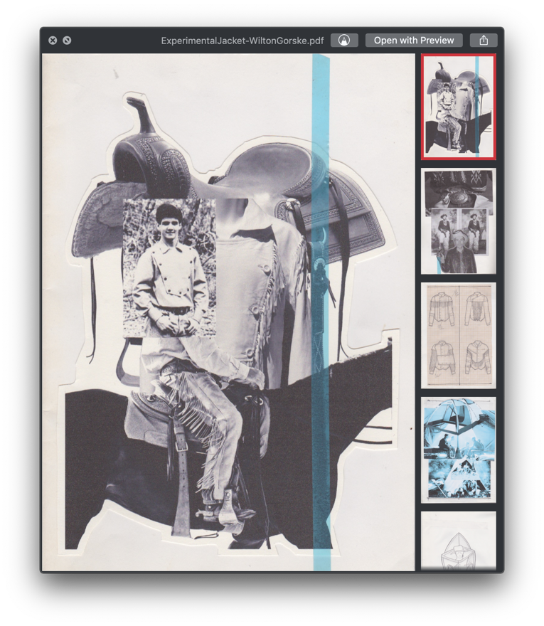 Website design mockup from Wilton Gorske's portfolio.